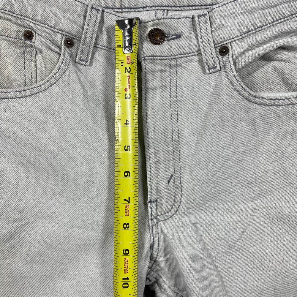 Levis 506 Jeans Mens 32(30)x32(30) White Distressed USA Vintage Straight Leg - Picture 5 of 16